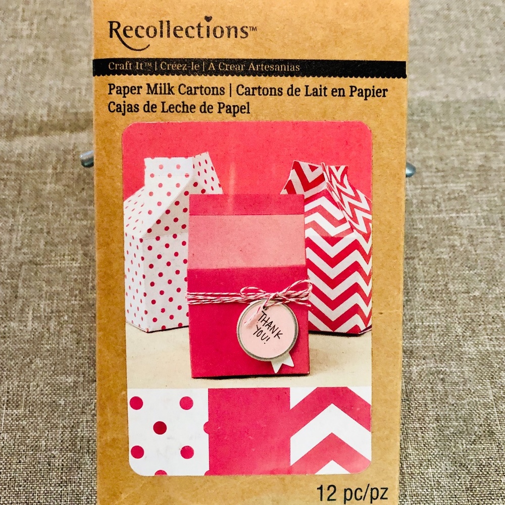 $9 NEW Recollections Paper Milk Cartons